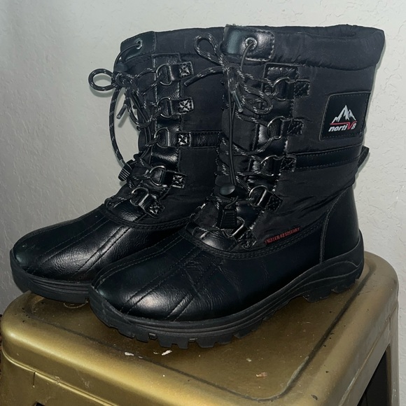 Nortiv8 Women's Black Winter & Rain Boots - Picture 2 of 6